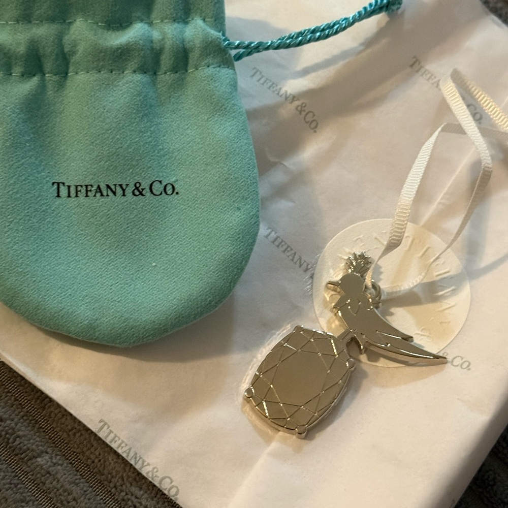 Tiffany & Co. Stainless Steel Bird on a Rock Pendant